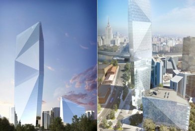 Краснопресненскую набережную украсит новый 200-метровый небоскреб-кристалл