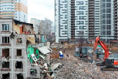 В Царицыно снесён очередной дом в рамках программы реновации