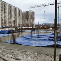 Процесс строительства ЖК «Домодедово парк», Март 2019