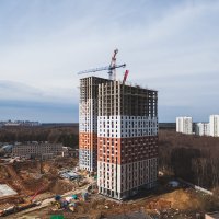 Процесс строительства ЖК «Митино Парк», Апрель 2018