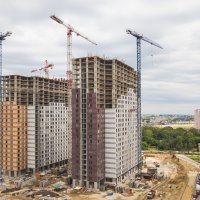 Процесс строительства ЖК «Оранж Парк», Июль 2019