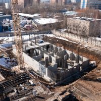Процесс строительства ЖК «Ютаново», Март 2022
