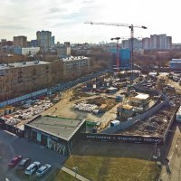 Процесс строительства ЖК «Измайловский парк», Апрель 2022