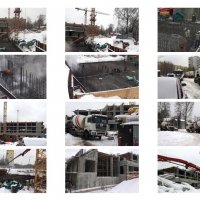 Процесс строительства ЖК «Сердце Одинцово», Январь 2018