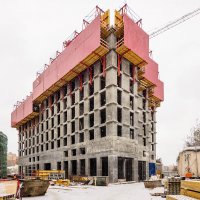 Процесс строительства ЖК «Пресня Сити», Февраль 2017