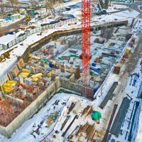 Процесс строительства ЖК «Измайловский парк», Февраль 2022