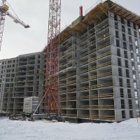 Процесс строительства ЖК «Новая Звезда» («Звезда Газпрома»), Январь 2017