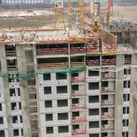 Процесс строительства ЖК «Город на реке Тушино-2018», Апрель 2017