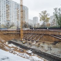 Процесс строительства ЖК «Счастье в Кузьминках»  (ранее «Дом в Кузьминках»), Октябрь 2017