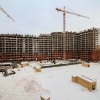 Процесс строительства ЖК «Центр плюс» («Центр +»), Февраль 2018