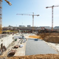 Процесс строительства ЖК «Лесопарковый», Апрель 2018