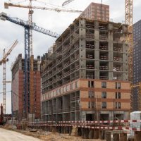 Процесс строительства ЖК «Оранж Парк», Апрель 2020