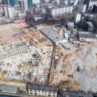Процесс строительства ЖК «Серебряный Фонтан», Апрель 2018