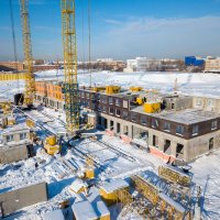 Процесс строительства ЖК «Полярная 25», Февраль 2018