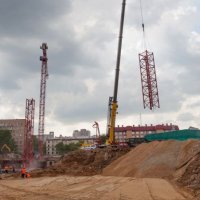 Процесс строительства ЖК «Родной город. Каховская», Май 2016