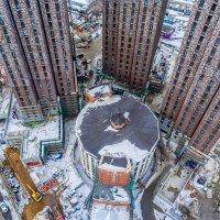 Процесс строительства ЖК «Пресня Сити», Апрель 2018