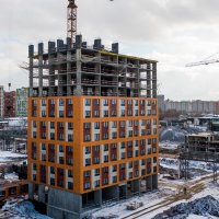 Процесс строительства ЖК «Бусиновский парк», Март 2021