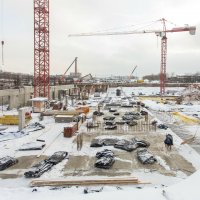 Процесс строительства ЖК «Селигер Сити», Январь 2019