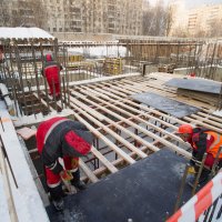 Процесс строительства ЖК «Счастье в Тушино» (ранее «Лидер в Тушино», «Лидер на Райниса»), Январь 2018