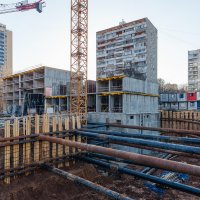 Процесс строительства ЖК «Академика Павлова», Апрель 2018