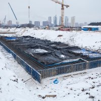 Процесс строительства ЖК «Мякинино парк», Декабрь 2018