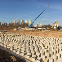 Процесс строительства ЖК «Мякинино парк», Апрель 2019
