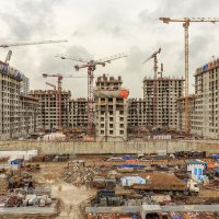 Процесс строительства ЖК «Город на реке Тушино-2018», Март 2019