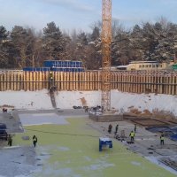 Процесс строительства ЖК «Дом Серебряный Бор», Январь 2017