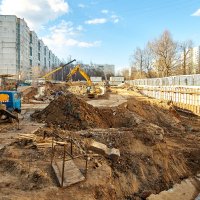 Процесс строительства ЖК «Счастье в Лианозово» (ранее «Дом на Абрамцевской»), Апрель 2017