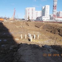 Процесс строительства ЖК UP-квартал «Сколковский», Апрель 2018