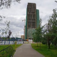 Процесс строительства ЖК «Новая Звезда» («Звезда Газпрома»), Июнь 2018