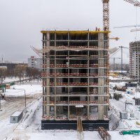 Процесс строительства ЖК «Лосиноостровский парк», Январь 2022