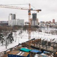 Процесс строительства ЖК «Левобережный» , Апрель 2018