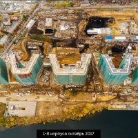 Процесс строительства ЖК «Сердце Столицы» , Октябрь 2017