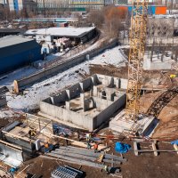 Процесс строительства ЖК «Ютаново», Март 2022