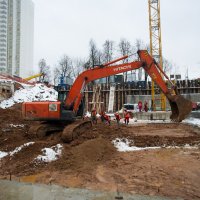 Процесс строительства ЖК «Счастье в Тушино» (ранее «Лидер в Тушино», «Лидер на Райниса»), Декабрь 2017