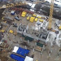 Процесс строительства ЖК «Нахимовский 21», Март 2017