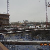 Процесс строительства ЖК «Западный порт», Январь 2018