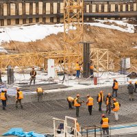 Процесс строительства ЖК «Грани» , Март 2018