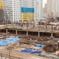 Процесс строительства ЖК «Левобережный» , Март 2017