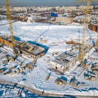 Процесс строительства ЖК «Полярная 25», Февраль 2018
