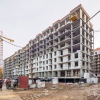 Процесс строительства ЖК «Митино О2», Апрель 2017