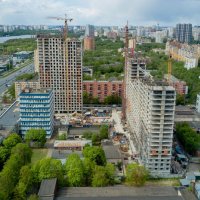 Процесс строительства ЖК «Ленинградка 58», Май 2020