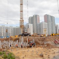 Процесс строительства ЖК «Орехово-Борисово», Июль 2018