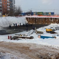 Процесс строительства ЖК «Ленинградский», Январь 2015
