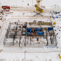 Процесс строительства ЖК «Зелёный парк», Январь 2022