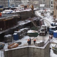 Процесс строительства ЖК «Раевский» («Квартал Триумфальный»), Январь 2018