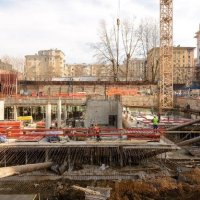 Процесс строительства ЖК «Оливковый дом», Апрель 2018