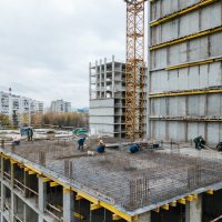 Процесс строительства ЖК «Академика Павлова», Октябрь 2018