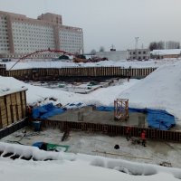 Процесс строительства ЖК «Лесопарковый», Январь 2018
